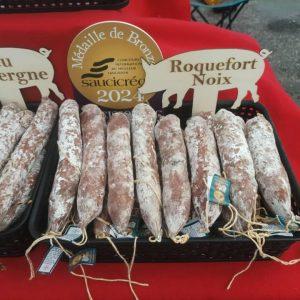 Saucisson Roquefort et Noix - Médaille de Bronze Saucicréor 2024