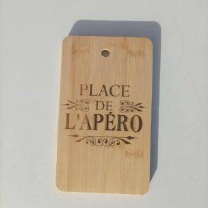 Planche apéro en bois - Place de l'apéro - 18,5x11cm