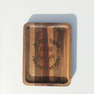 Planche apéro en bois - Je suis venu, j'ai bu - 18x14cm