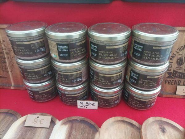 Confit de foie de volaille à l'armagnac 180g