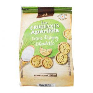 Biscuits crème isigny ail ciboulette sachet 100g