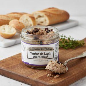 Terrine de Lapin aux Pruneaux 90g – Spécialité de Nouvelle-Aquitaine pour apéritif gourmand
